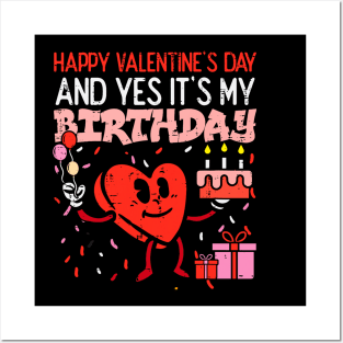 Happy Valentines Day Birthday Heart Men Women Kids Posters and Art